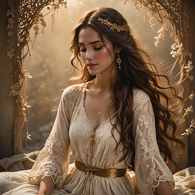 Free woman princess fairy illustration