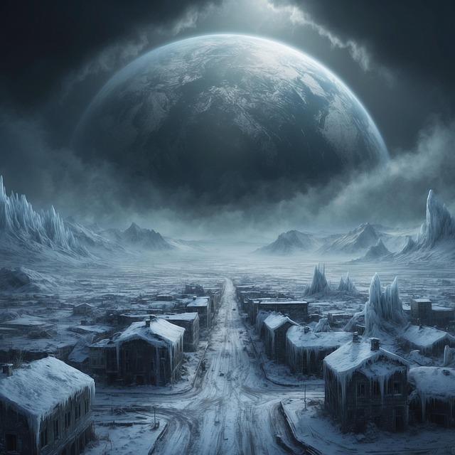 Free city winter nature illustration