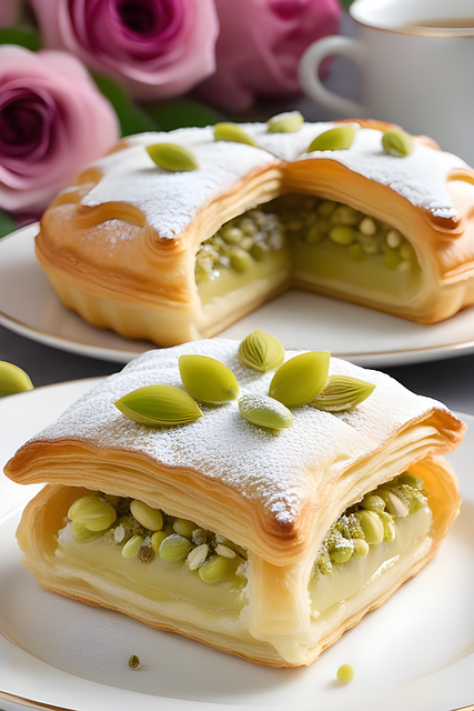 Patisserie, Pistazien, Süß, Creme