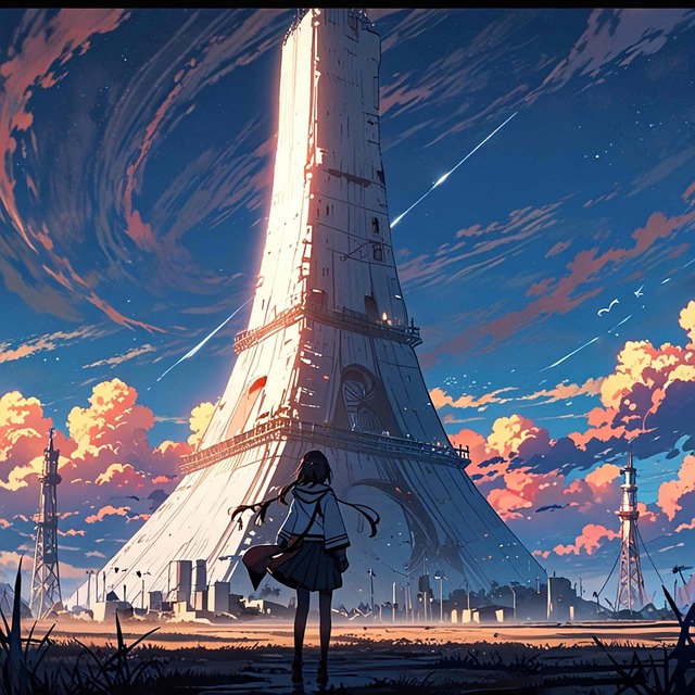 Free future end of the century science fiction illustration