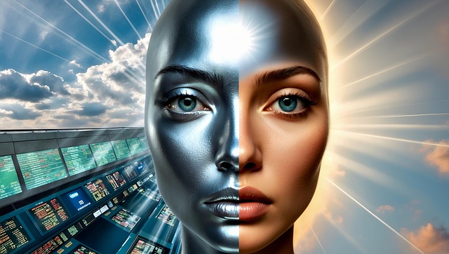 Free ai generated woman technology illustration