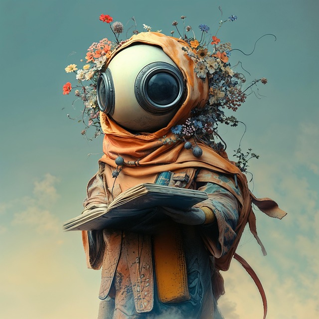 Download free HD stock image of Ai Generated Book Free ai generated book flowers illustration