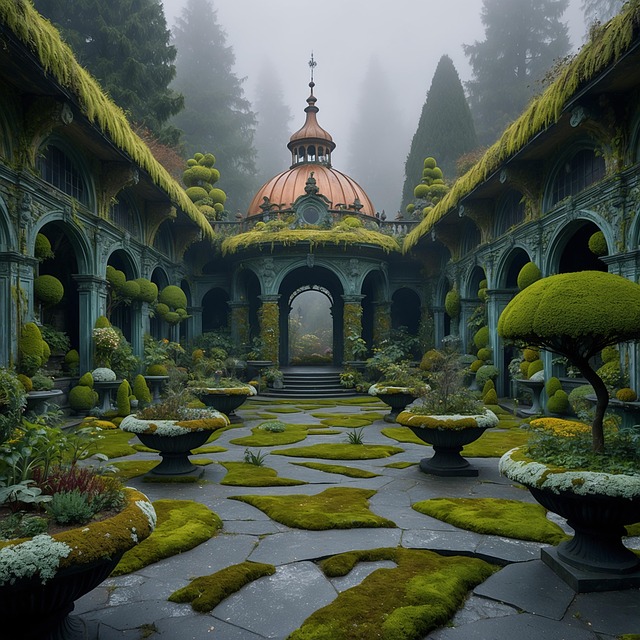 Free ai generated abandoned mansion illustration