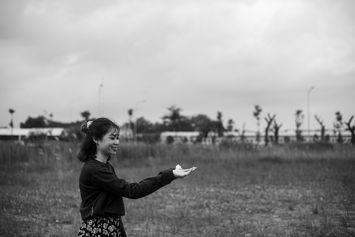 Niña, Mujer, Retrato, Moda, Naturaleza