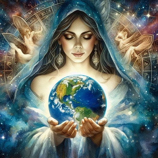 Free ai generated mary virgin illustration
