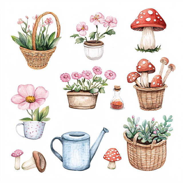 Free ai generated plants flowers illustration