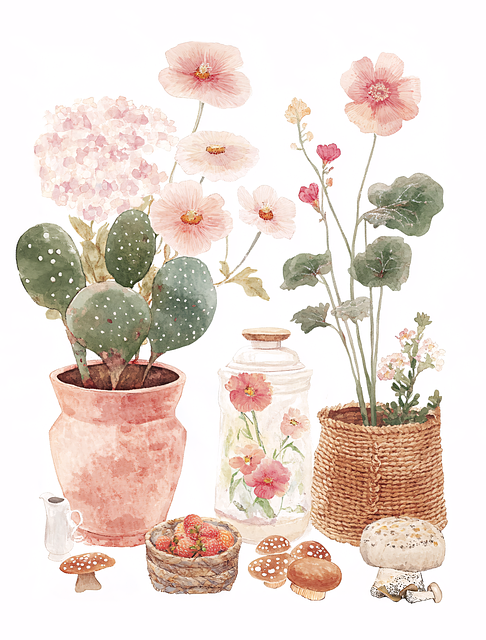 Free ai generated plants flowers illustration