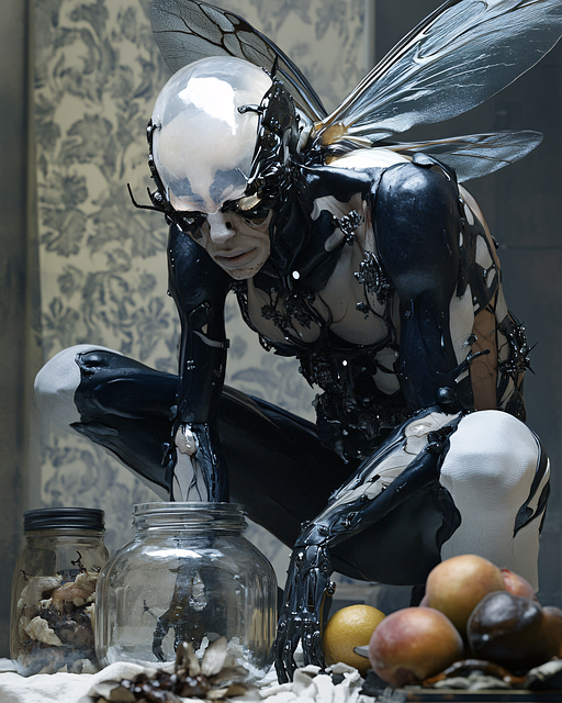 Free ai generated humanoid creature illustration