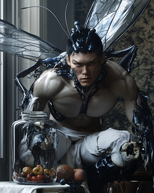 Free ai generated humanoid creature illustration
