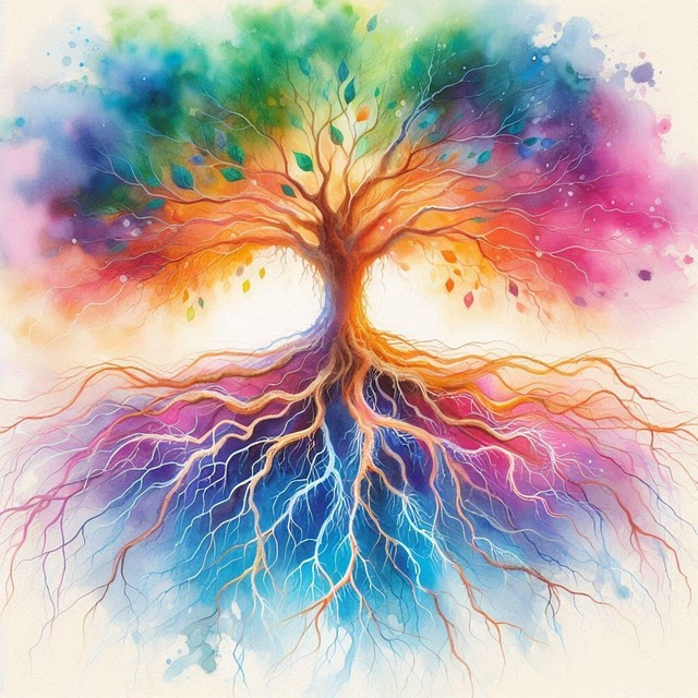 Ai Generado, Árbol De La Vida, Raíces