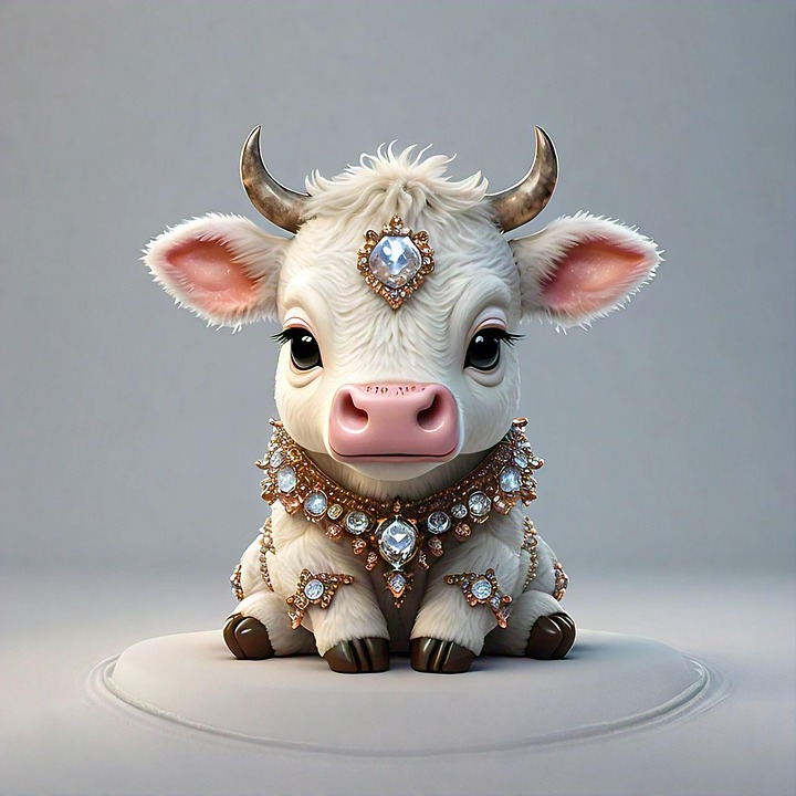 Download Ai Generated, Crystal, Bull. Royalty-Free Stock Illustration ...