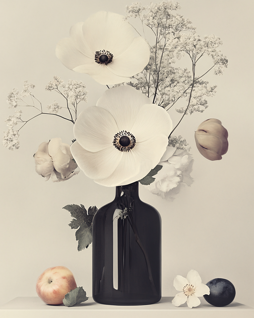 Free ai generated flowers vase illustration