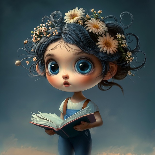 Free ai generated girl child illustration