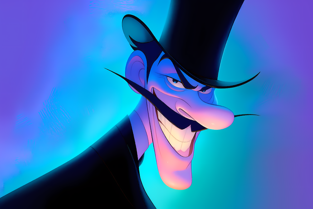 Free ai generated man malice illustration