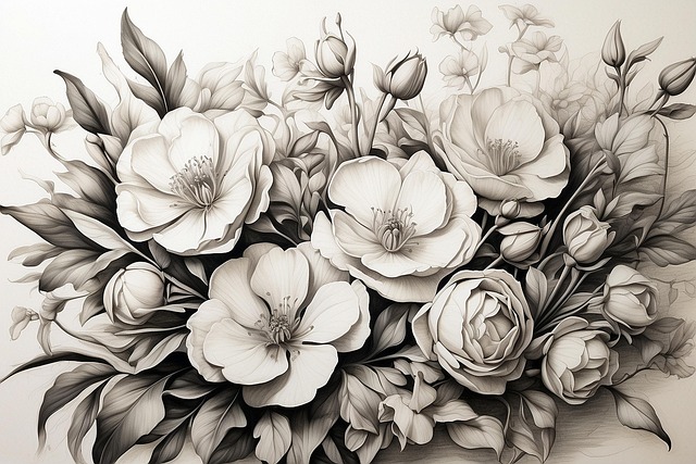 Free ai generated flowers watercolor illustration