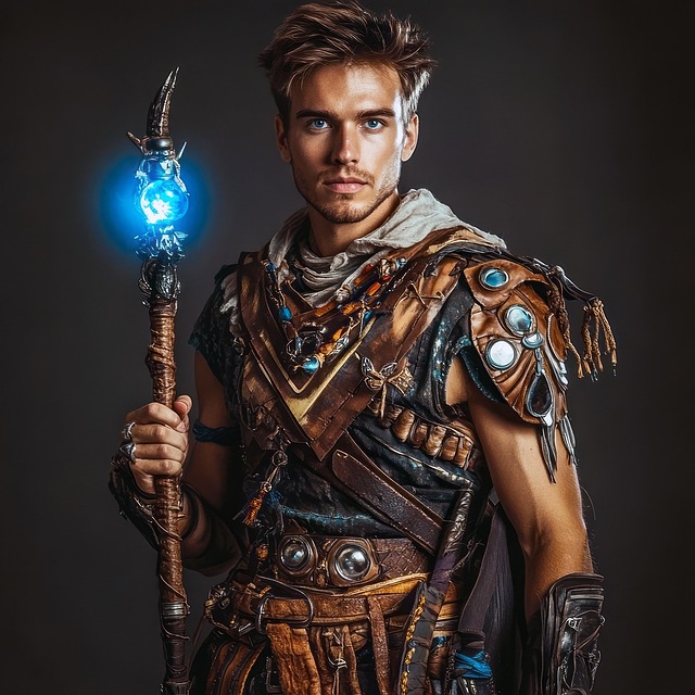 Free ai generated man warrior illustration