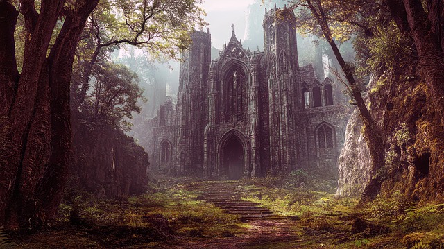 Free ai generated forest catle illustration