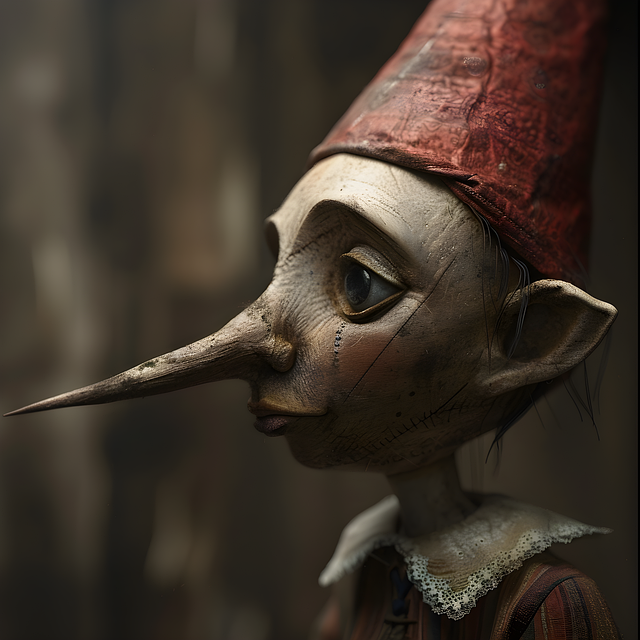 Free and generated pinocchio puppet illustration