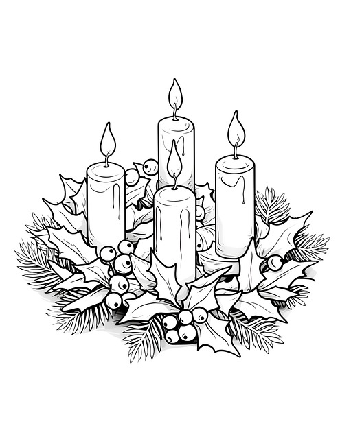 Ai Generiert, Weihnachtskranz, Advent