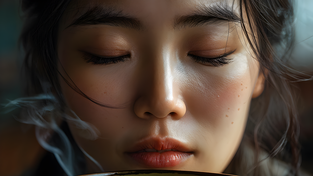 Free ai generated woman coffee illustration