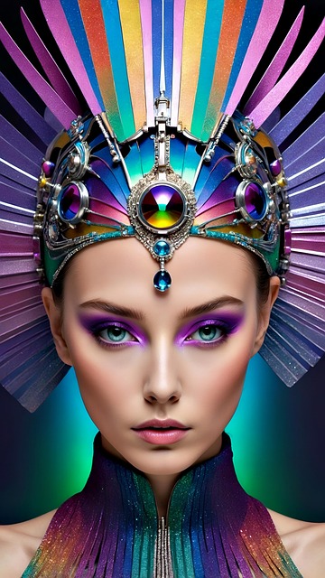 Free ai generated woman face illustration