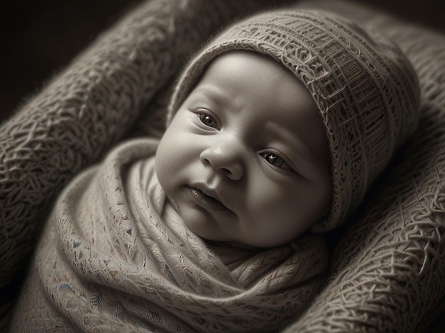 Free ai generated infant portrait illustration