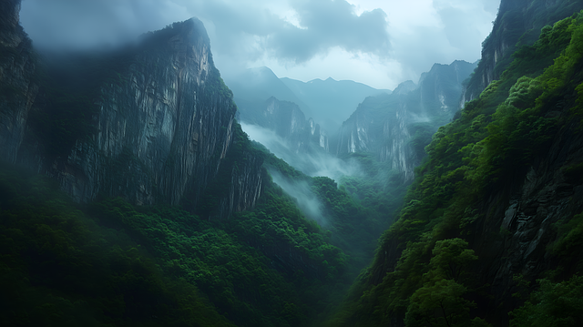 Ai Generiert, Berge, Landschaft, Oben