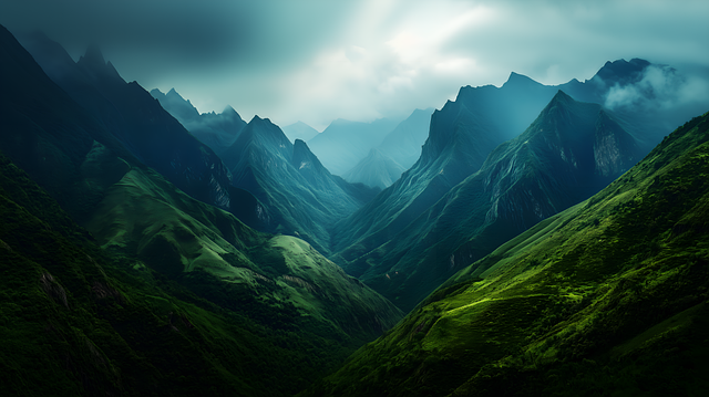 Ai Generado, Montañas, Paisaje, Cima