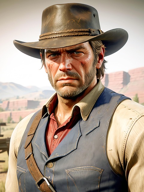 Free ai generated man cowboy illustration