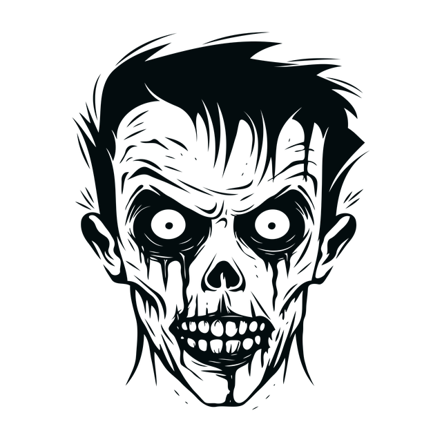 Free ai generated skull scary vector
