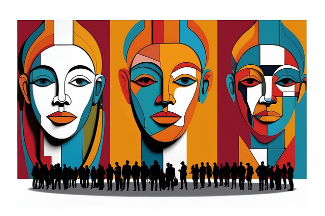 Free ai generated people heads illustration