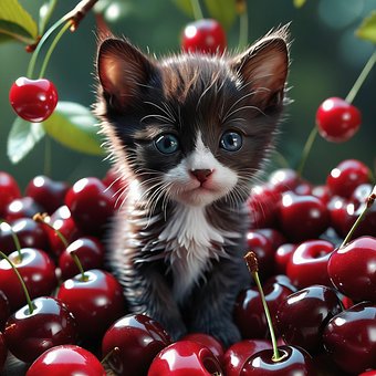 Free Kitty Animal illustration and picture