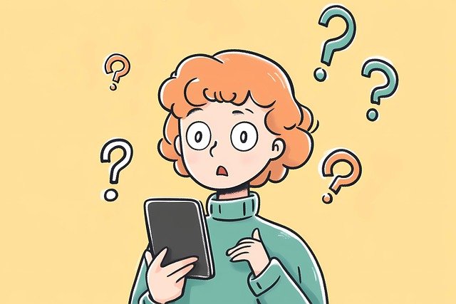 Free ai generated smartphone question marks illustration