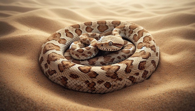 Free ai generated peringuey's adder peringuey's desert adder illustration