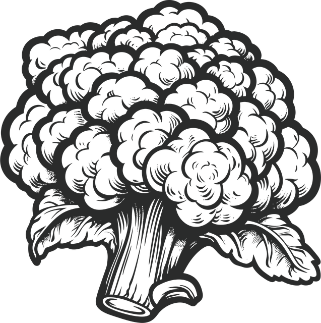 Free ai generated cauliflower flower vector