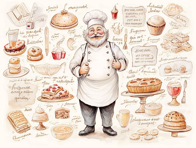 Free ai generated pastry chef illustration