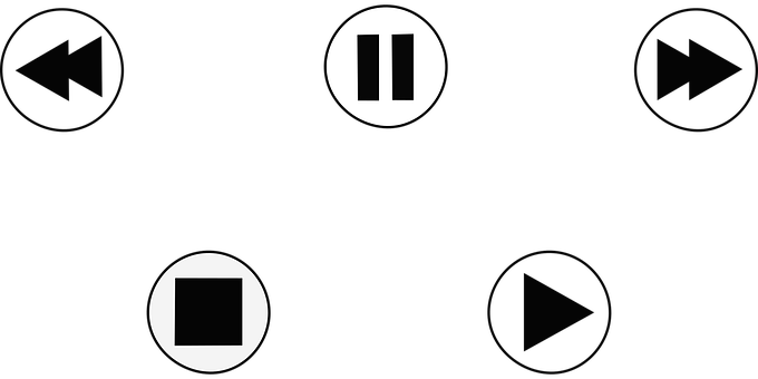 Free Play Button Button vector and picture