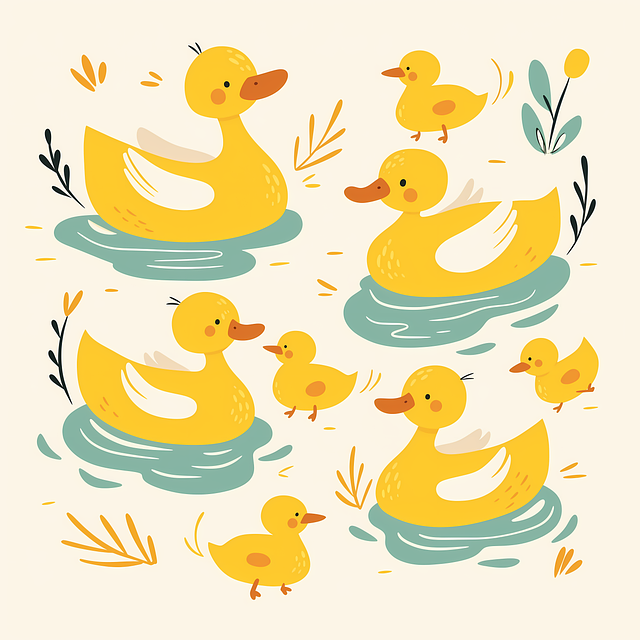 Ai Gegenereerd, Natuur, Eenden, Vogels