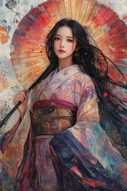 Free amaterasu mythology japan illustration