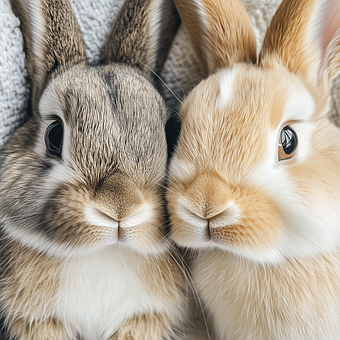 Free Ai Generated Bunnies illustration and picture