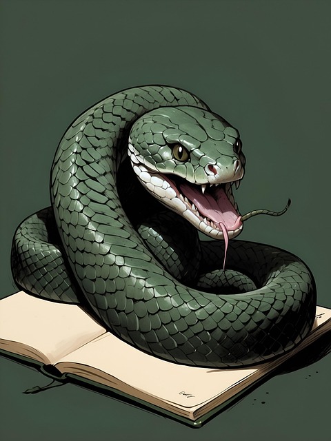 Slang, Boek, Groente, Dieren In Het Wild