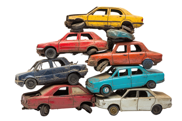 Free ai generated junk cars illustration