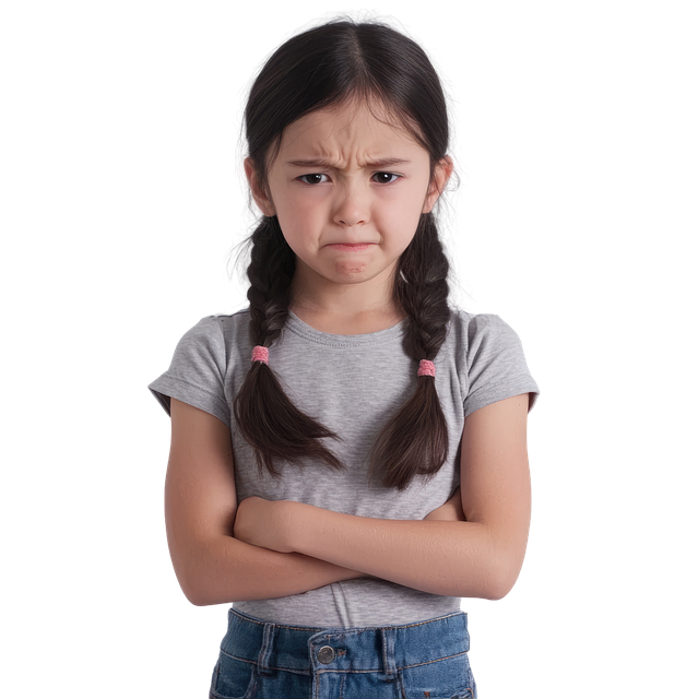 Free girl angry standing illustration