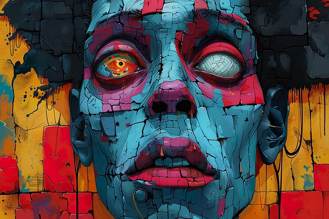 Free ai generated man face illustration