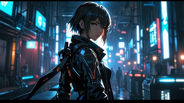 Ai Generado, Mujer, Belleza, Cyberpunk