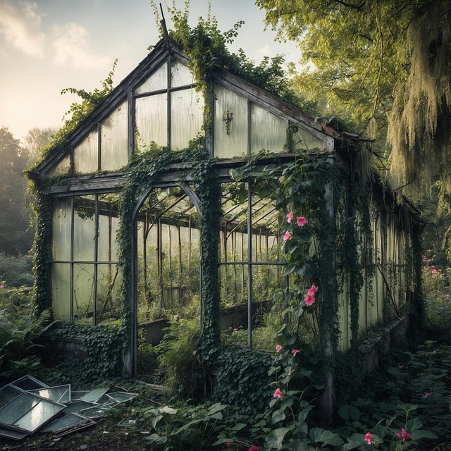 Free ai generated greenhouse nature illustration