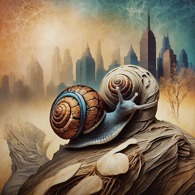 Free ai generated snail nature illustration