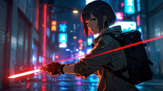 Ai Generado, Mujer, Belleza, Cyberpunk