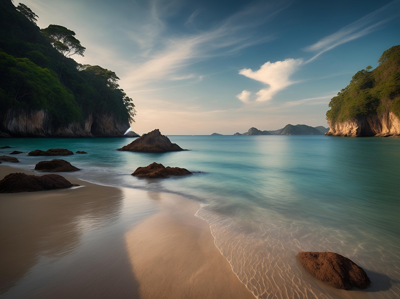 Download Ai Generated, Beach, Sea. Royalty-Free Stock Illustration ...