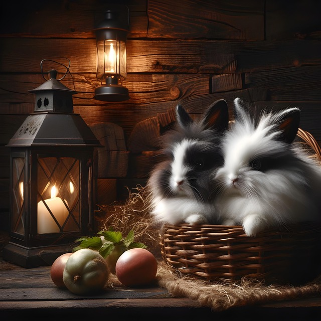 Free ai generated rabbits cute illustration